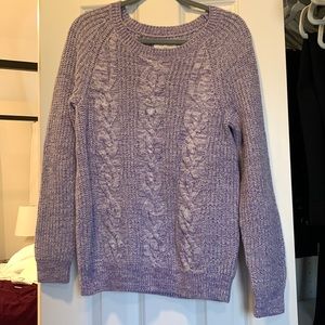 Purple and White Sweater